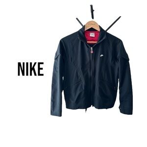 NIKE Classic Bomber Jacket | Black/Pink | Small | Waist Height